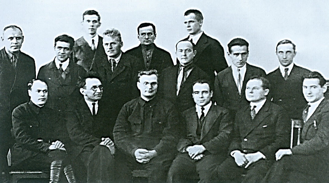 Руководители Наркомата электростанций, в центре - М.Г. Первухин, справа от него А.И. Летков