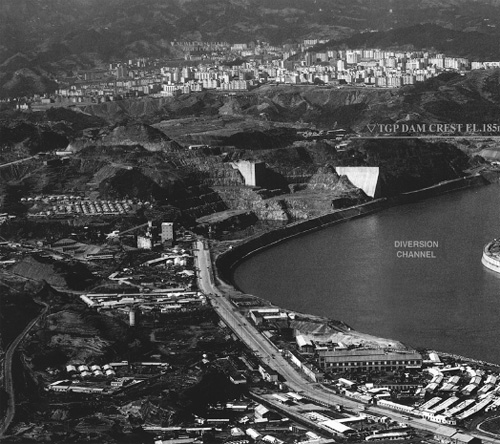 Панорама строительства ГЭС «Три ущелья»