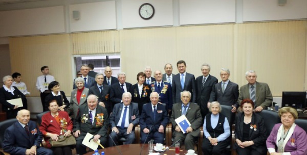 Встреча министра энергетики  А.В.Новака с ветеранами