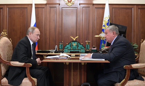 Игорь Сечин доложил Президенту России о реализации проекта «Восток Ойл»