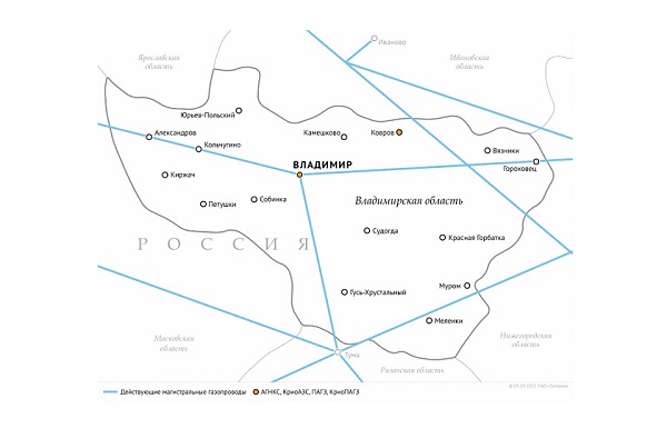 «Газпром» обеспечил доступ к сетевому газу для жителей 41 населенного пункта Владимирской области