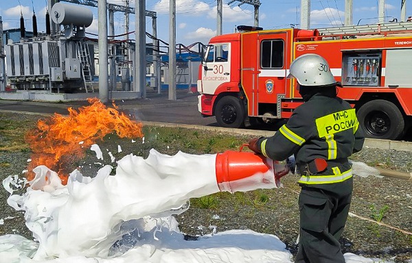 В «Белгородэнерго» отработали действия по ликвидации условного возгорания на подстанции