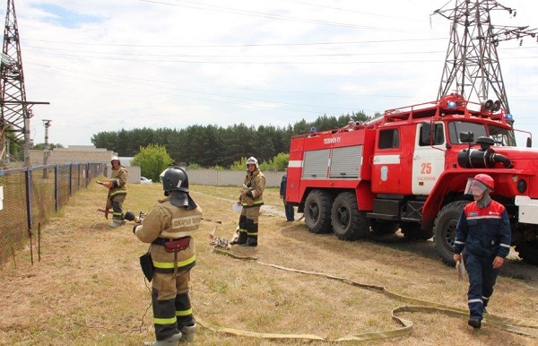 В Рязанской энергосистеме прошли учения по ликвидации условной аварии в условиях высоких температур воздуха