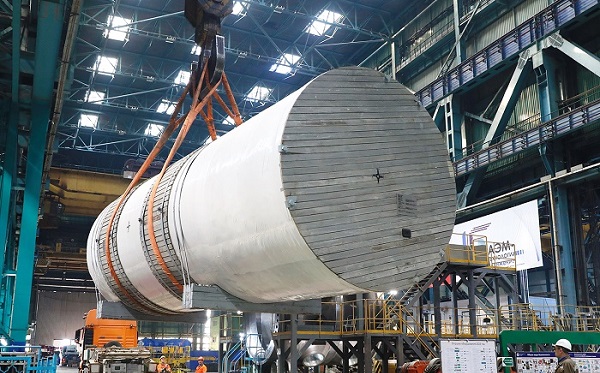 На стройплощадку Курской АЭС-2 доставлены внутрикорпусные устройства для реактора энергоблока №1