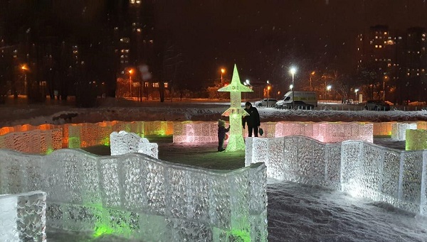 Энергетики подарили ледовый городок Иркутску