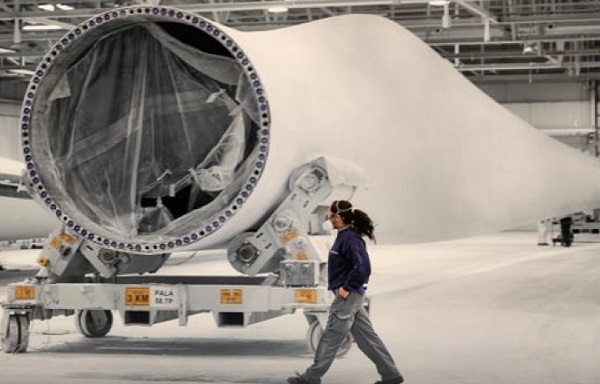 GE представила прототип самой большой перерабатываемой лопасти ВЭУ