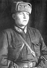 Младший лейтенант, командир взвода 16-й мотострелковой бригады (1941 г.)