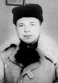 Рядовой 321-го полка новойных войск НКВД, г. Осташков Кали-нинской обл., февраль 1945 г.